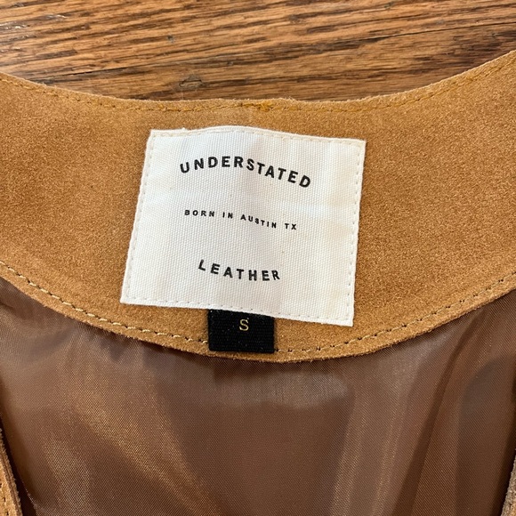 Sugar Suede Vest in Tan Understated Leather - Picture 4 of 5